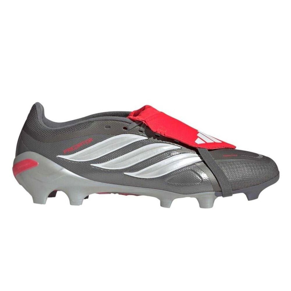 Adidas Unisex Adult Predator 3 Firm Ground Football Boots / Gray/Red